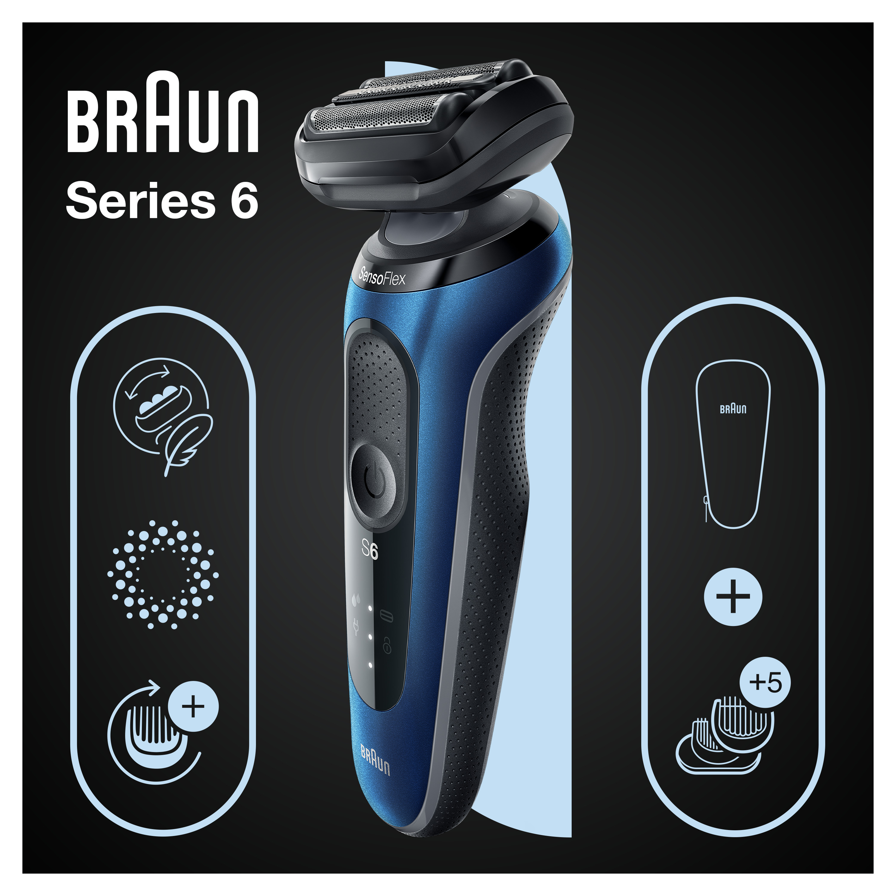 Braun Personal Care Series 6 61-B1500s Elektrorasierer 