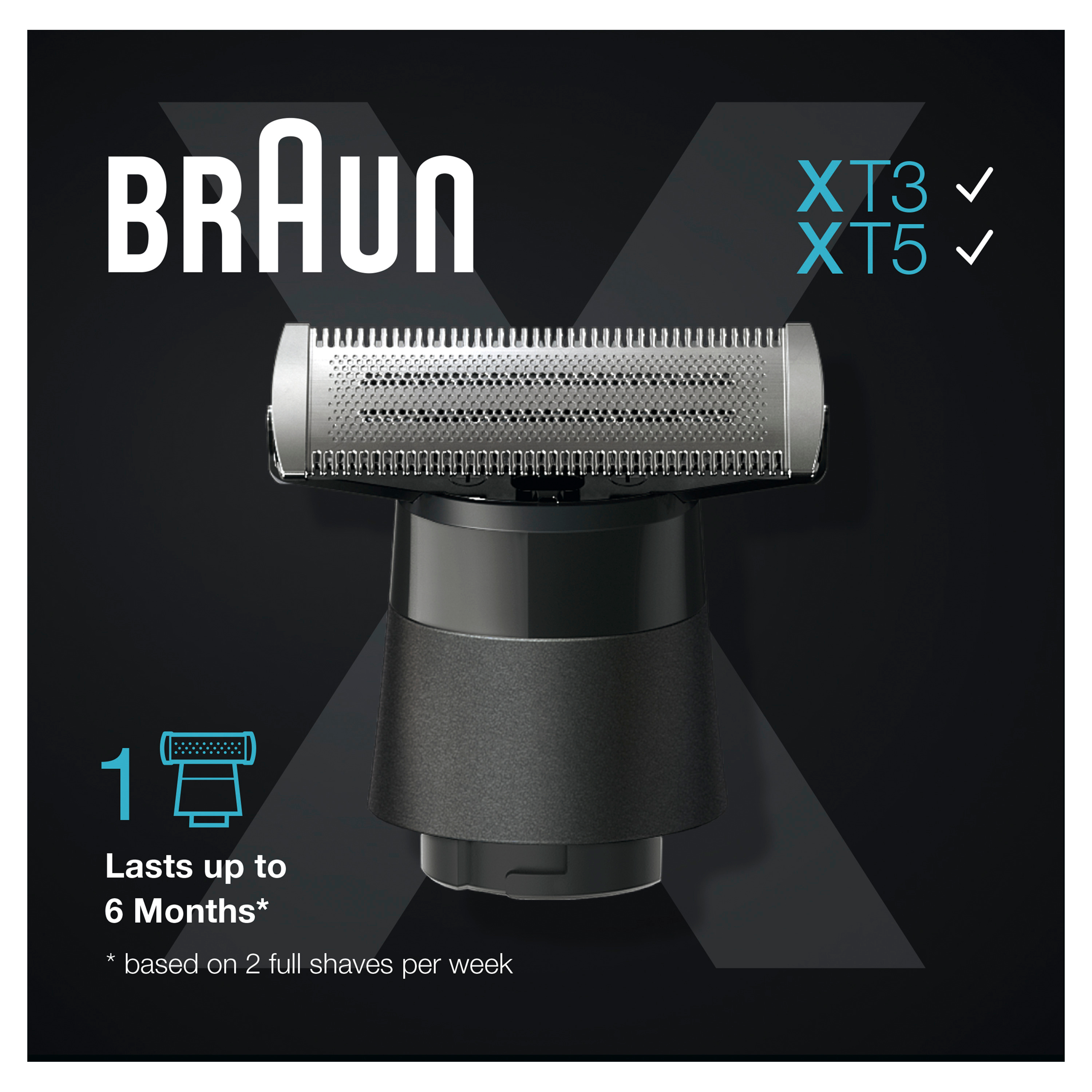 Braun Personal Care XT10 Series X Elektrorasierer Ersatzscherteil 