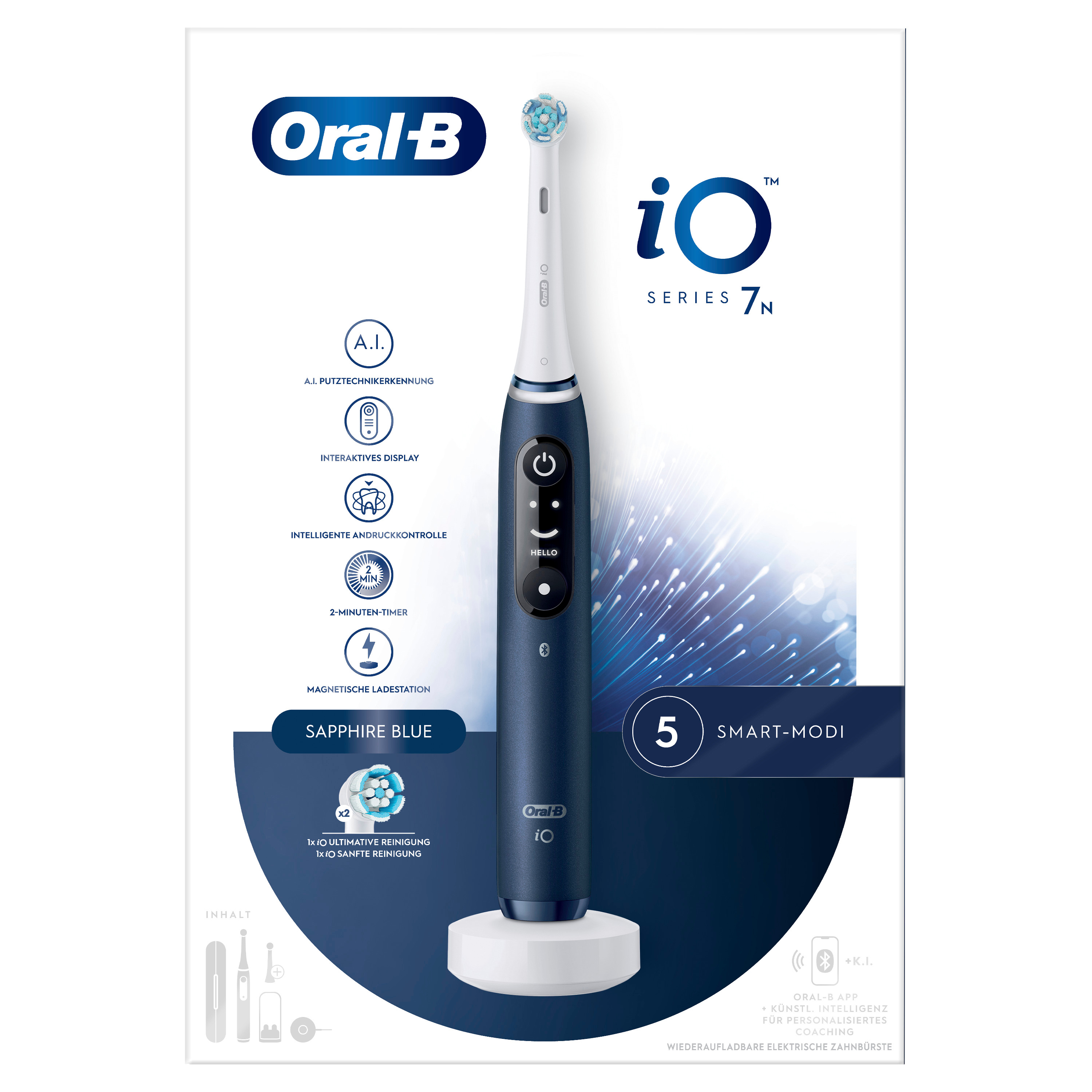 Oral-B iO Series 7 Elektrische Zahnbürste Sapphire Blue 