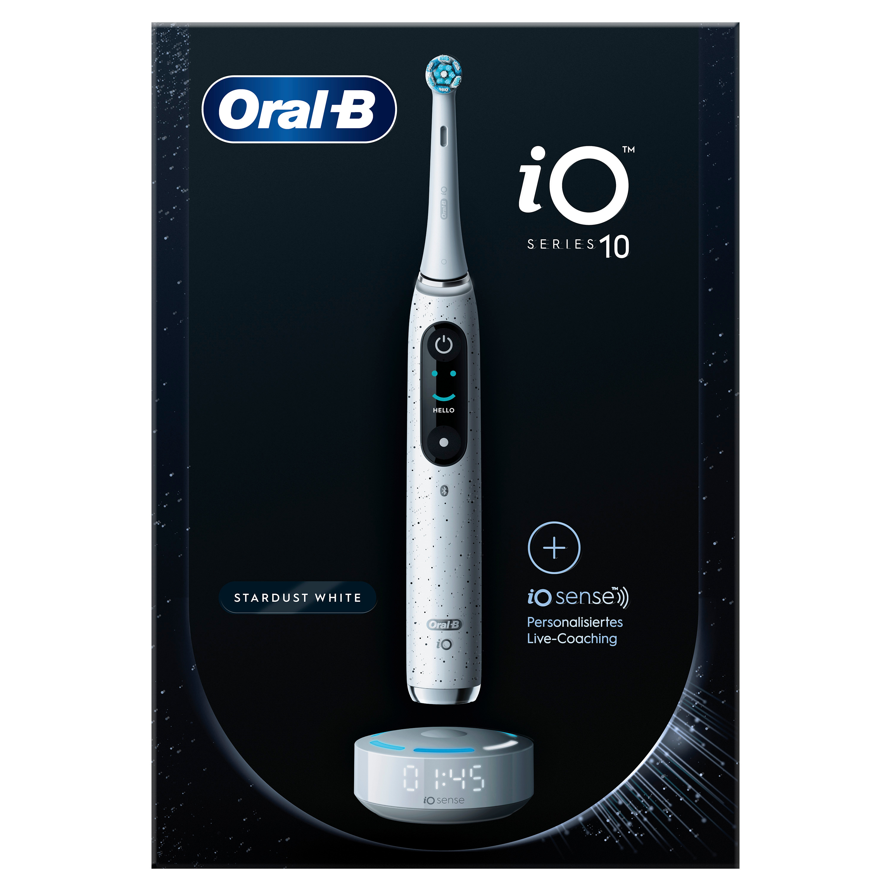 Oral-B iO Series 10 Elektrische Zahnbürste Stardust White 