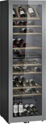 Siemens KW36KATGA Weinlagerschrank mit Glastür, 186 x 60 cm silber für 199 Flaschen à 0.75l 