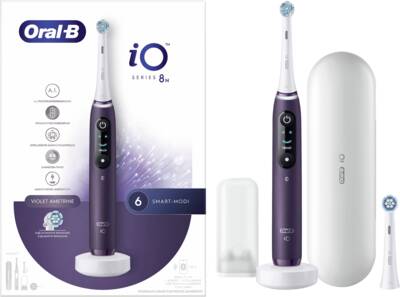 Oral-B iO Series 8 Elektrische Zahnbürste Violet Ametrine 