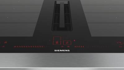 Siemens EX801LX57E Induktionskochfeld Autark mit Kochfeldabzug rahmenlos, flächenbündig, schwarz 