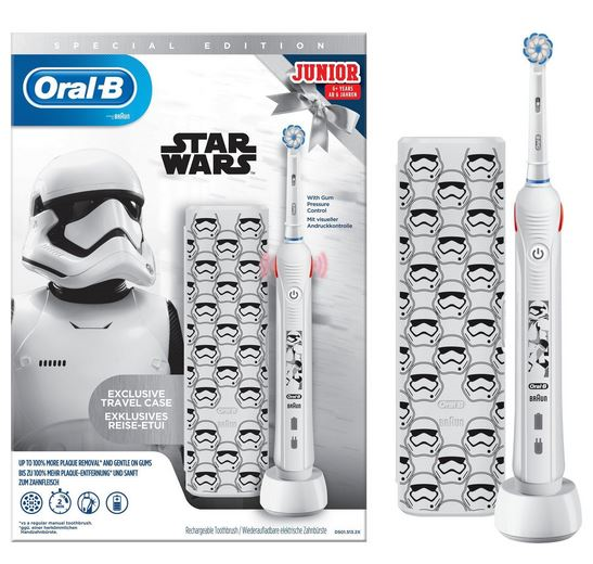 Oral-B Junior Star Wars Elektrische Kinderzahnbürste Weiß 