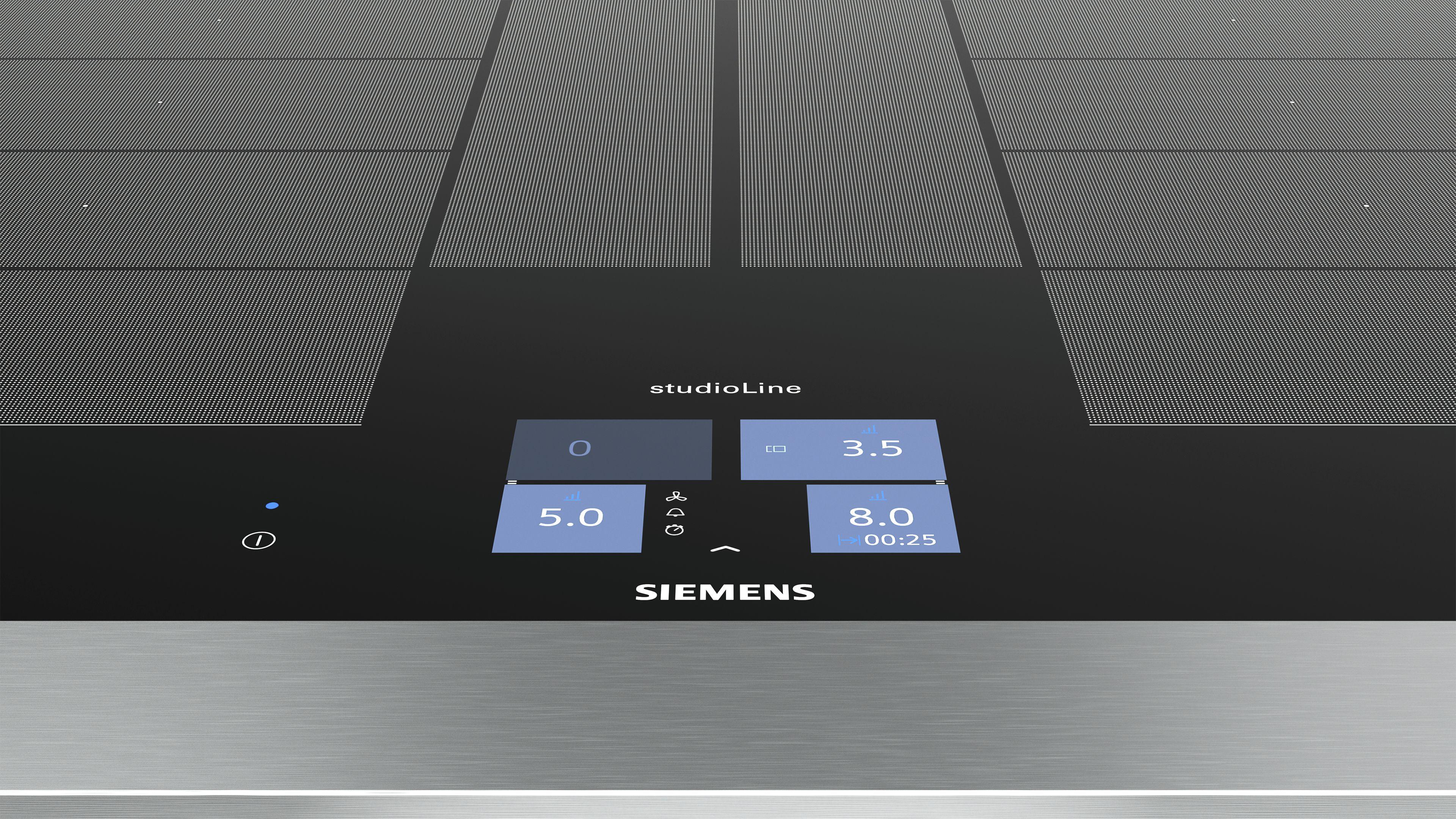 Siemens EX801KYW1E Einbau Induktion 80cm Edelstahl 4 Induktionskochzonen, Flächenbündigesdesgin, Home Connect