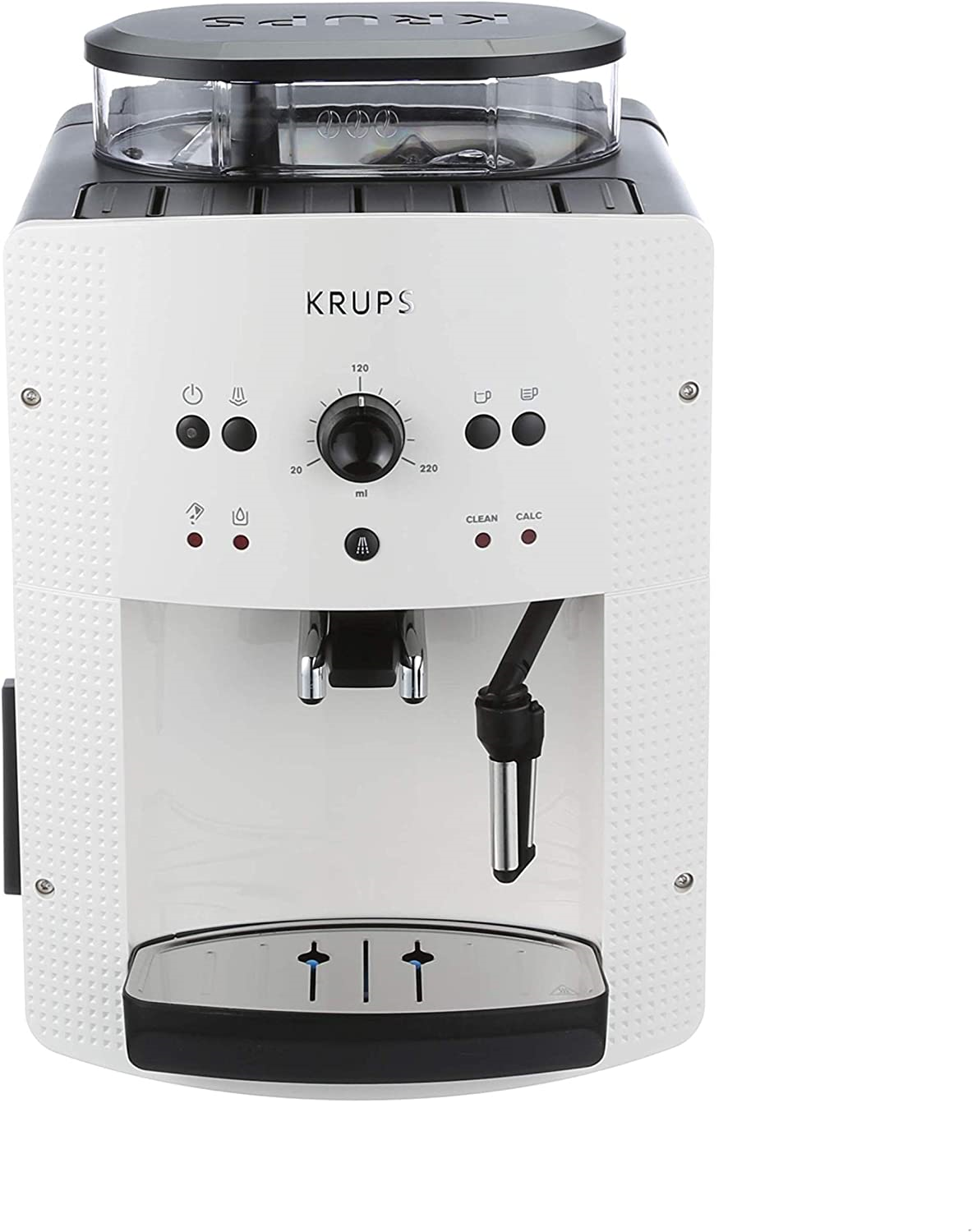 Krups EA8105 Kaffeemaschine Milchsystem mit CappucinoPlus-Düse  weiß 