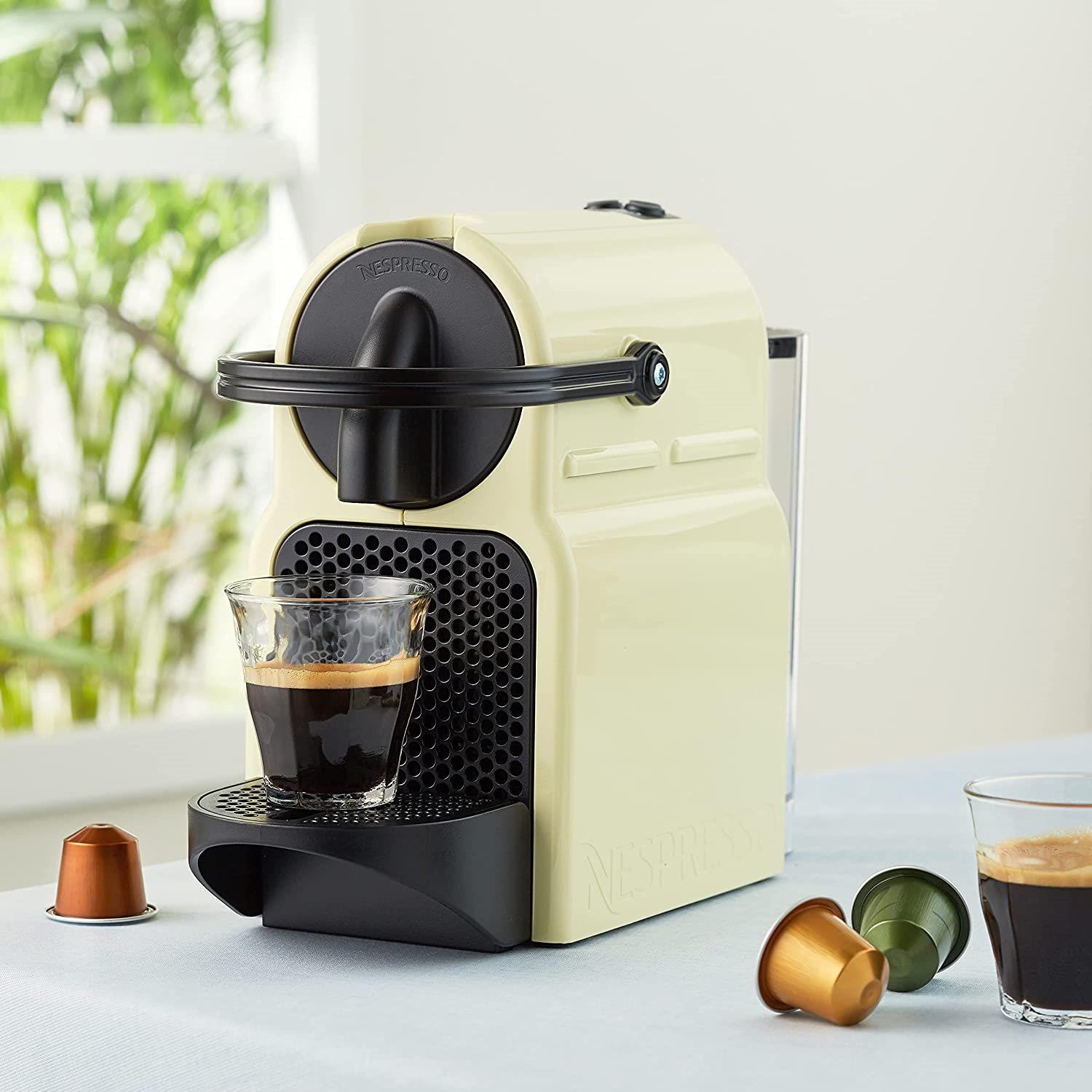 De´Longhi EN80.CW INISSIA Nespresso Kaffeekapselmaschine 0,7l, Vanilla Cream