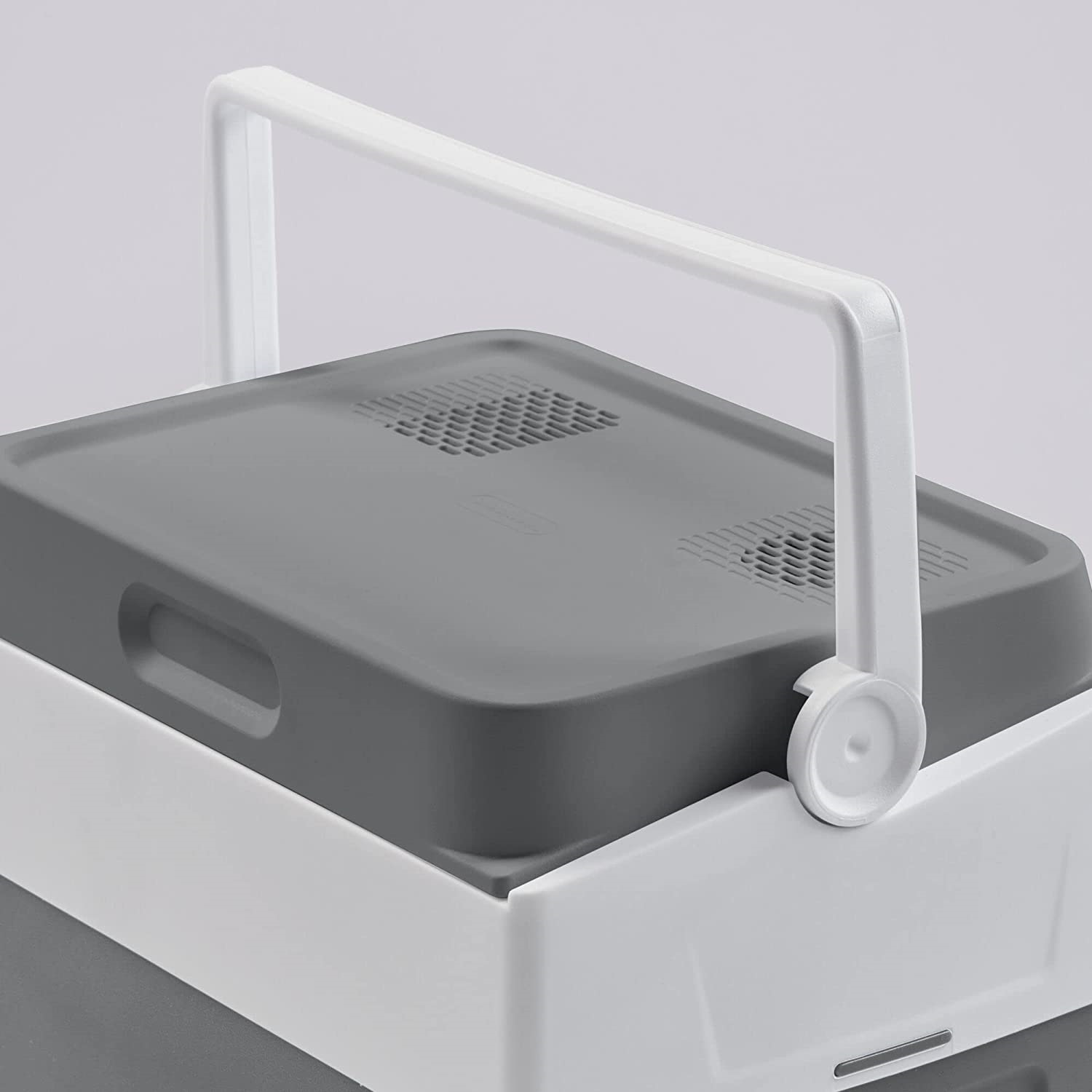 Mobicool MV27 Kühlbox elektrisch, tragbar, grau, Fassungsvermögen 26  Anschluss 12/230 V, Kühlen bis 18 °C