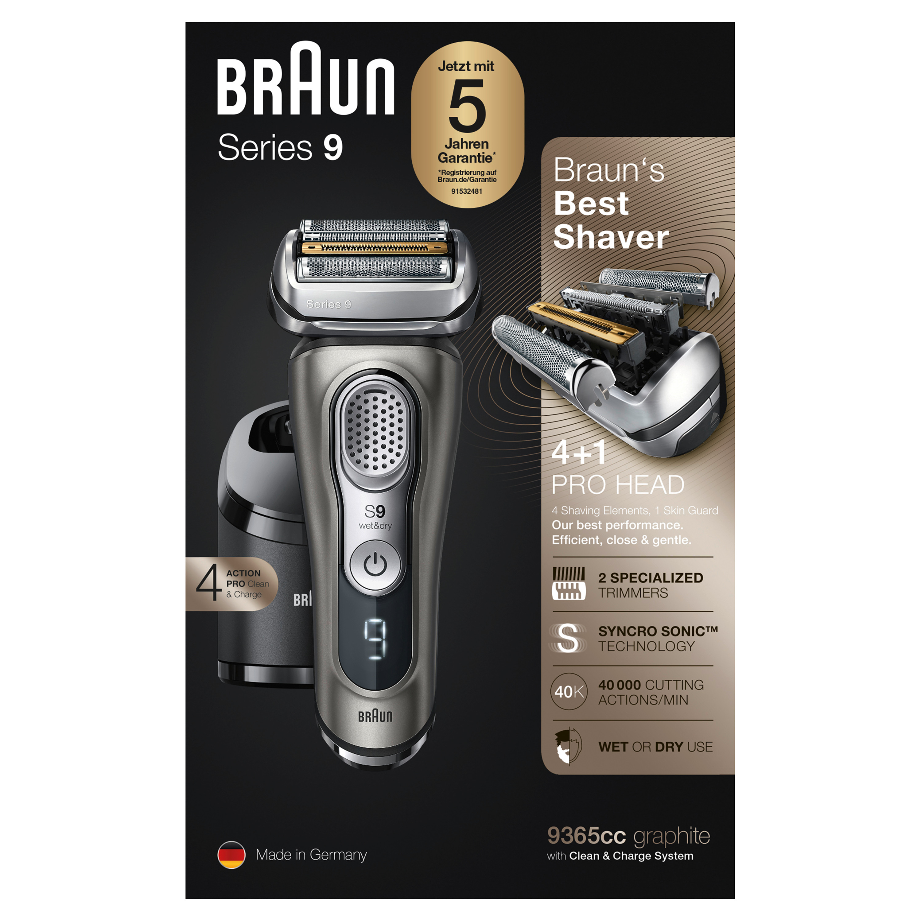 Braun Personal Care Series 9 9365cc Elektrorasierer 