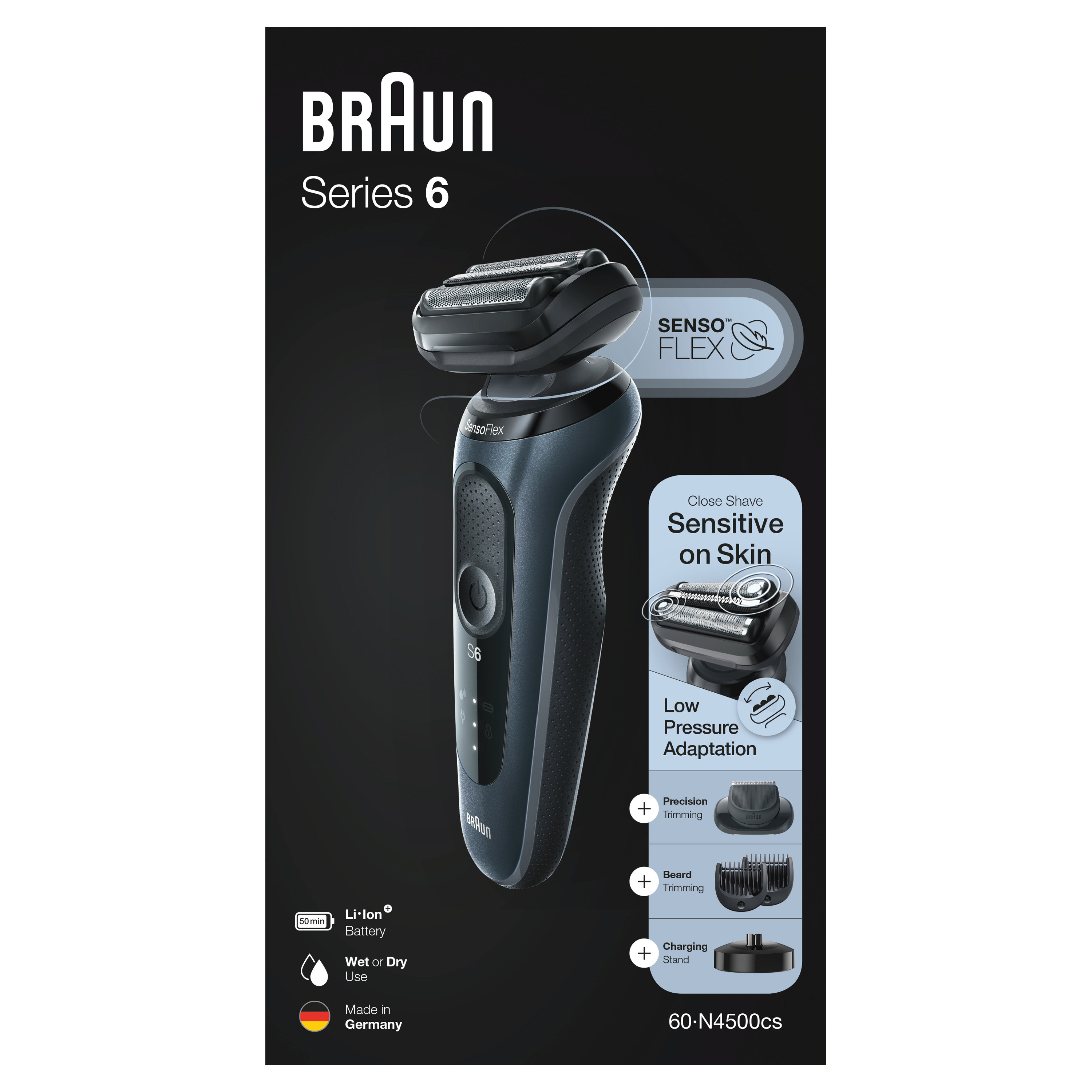 Braun Personal Care Series 6 60-N4500cs Elektrorasierer 