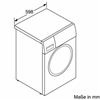 WAU28R0EP Waschmaschinen Frontlader Weiß 9kg,1400U/min