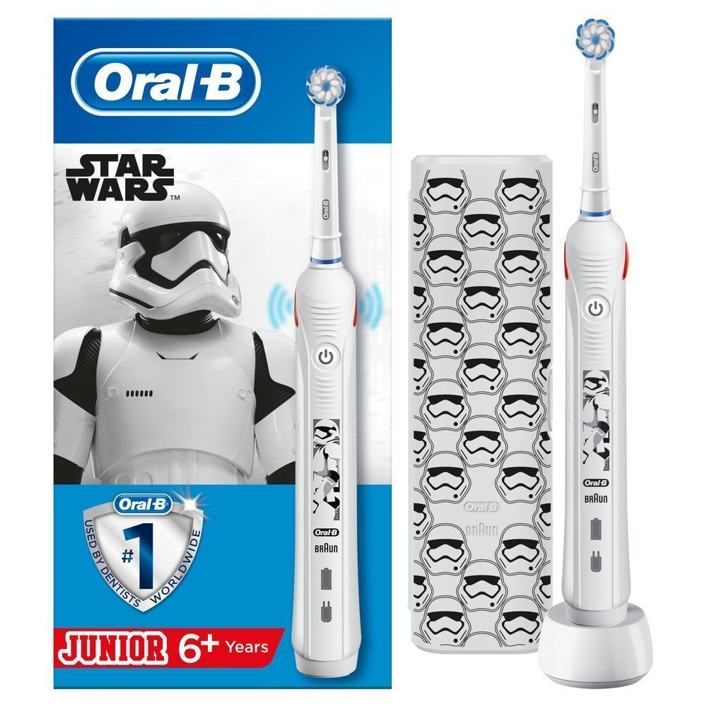 Oral-B Junior Star Wars Elektrische Kinderzahnbürste Weiß 