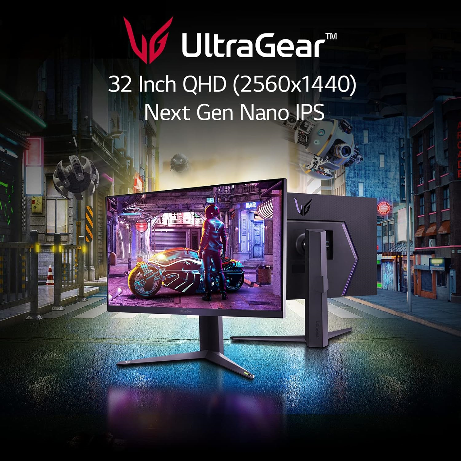 LG 32GQ850-B LED-Monitor - Gaming - 81.3 cm (32") Schwarz 32” UltraGear™ QHD Gaming,Monitor with 240Hz (O/C 260Hz) 