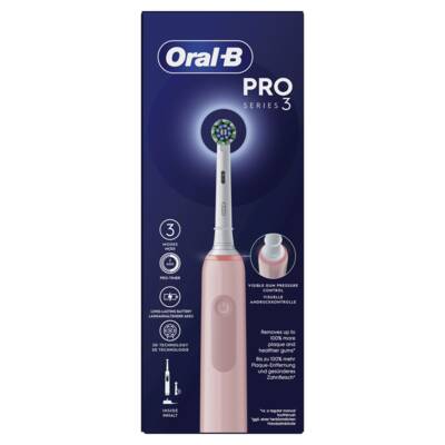 Oral-B Pro 3 3000 Elektrische Zahnbürste Cross Action Pink 