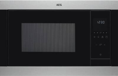AEG MSB2547D-M Einbau Mikrowelle Display mit Uhr Touch-Bedienung , Grillfunktion  Edelstahl