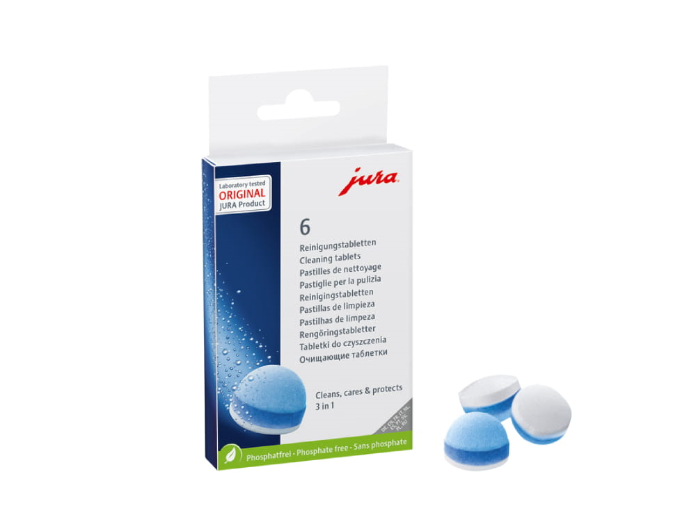 JURA 3-Phasen-Reinigungstabletten 6er-Pack 24225