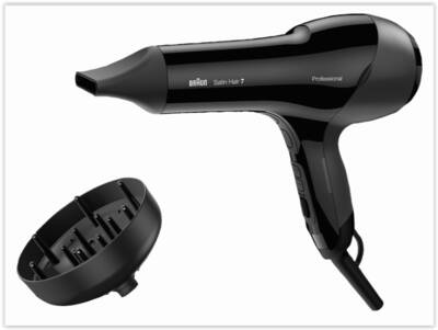 Braun Haircare HD785E Haartrockner 2000W, 10 Heizstufen, Infrarot Sensor, Schwarz