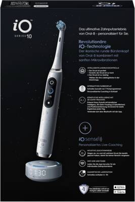 Oral-B iO Series 10 Elektrische Zahnbürste Stardust White 