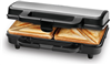 PC-ST 1092 Sandwichtoaster, 900 W,Edelstahl-schwarz Sandwichmaker für amerikanische Sandwiches und XXL-