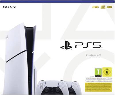 Playstation PlayStation PS5 Slim 1TB SSD inkl. Laufwerk 2 Controller 