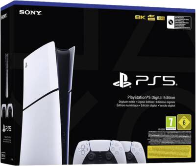 Playstation PS5 Slim digital inkl. 2 Dualsense Wireless Controller 