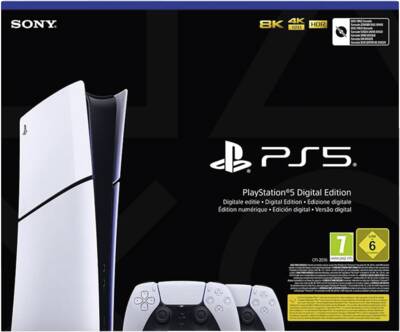Playstation PS5 Slim digital inkl. 2 Dualsense Wireless Controller 