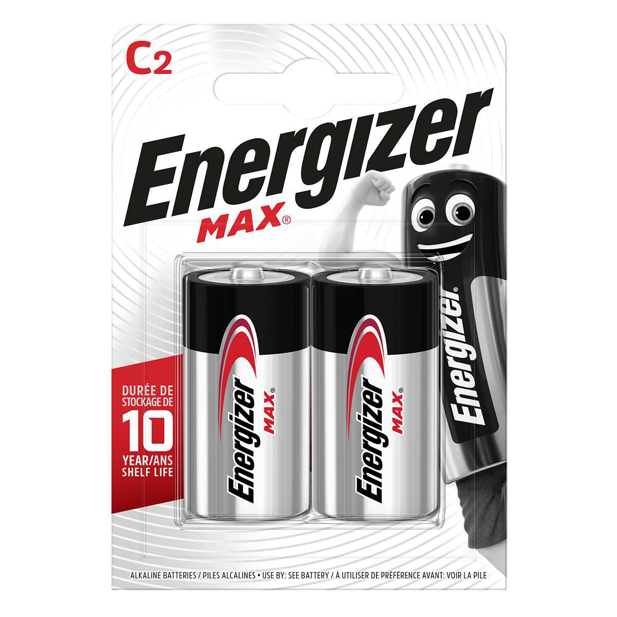 Energizer Alkaline Batterie C 1.5 V Max 2-Blister EN-MAXC2