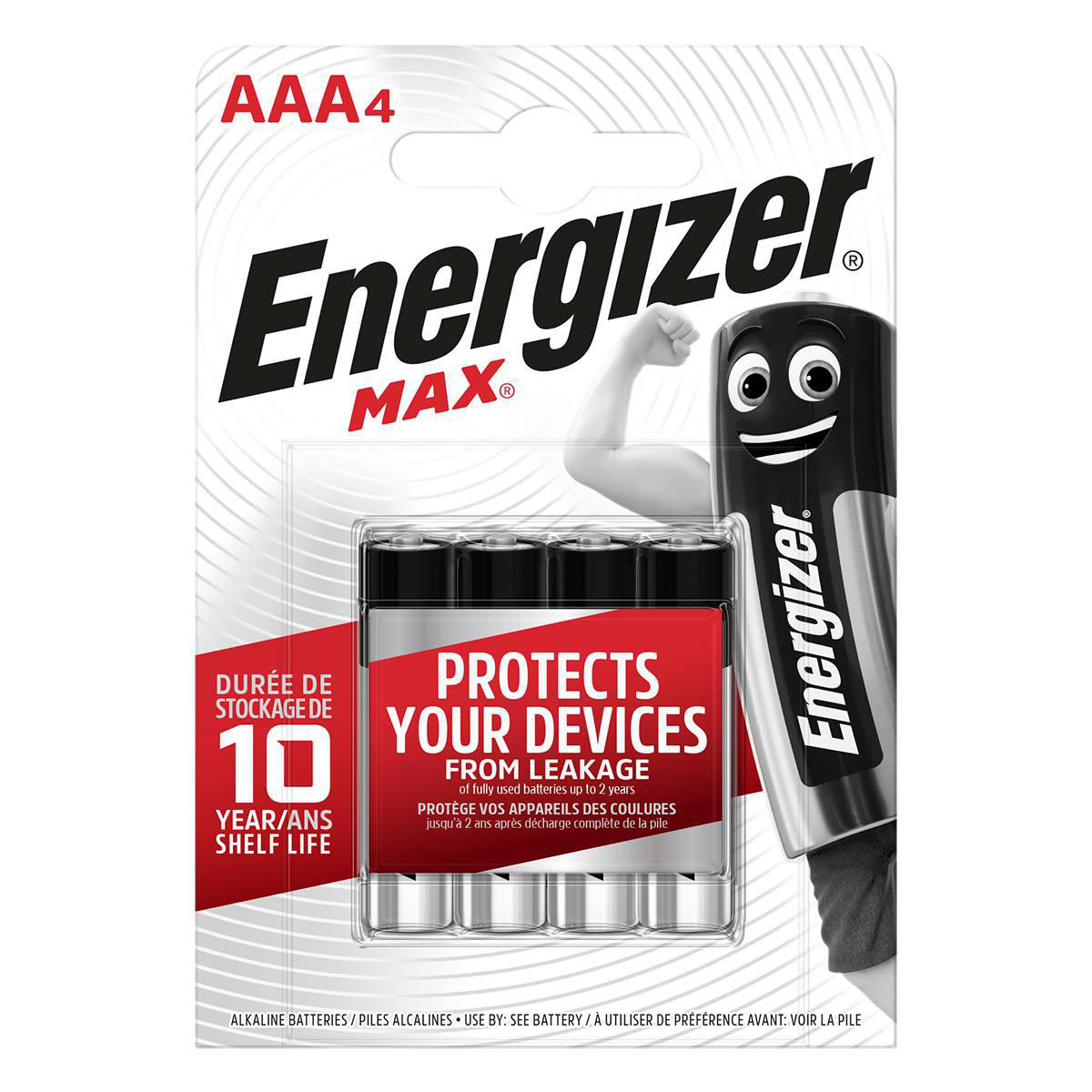Energizer Alkaline Batterie AAA 1.5 V Max 4-Blister EN-MAXAAA4